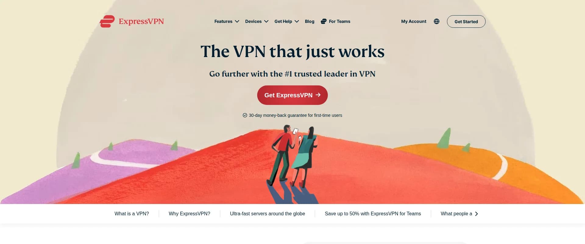 ExpressVPN website screenshot