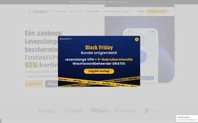 FastestVPN website screenshot