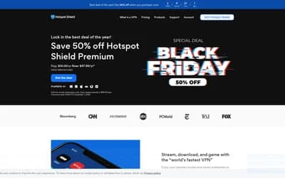 Hotspot Shield website screenshot