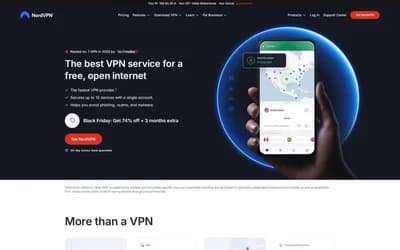NordVPN website screenshot