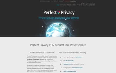 Perfect Privacy website screenshot