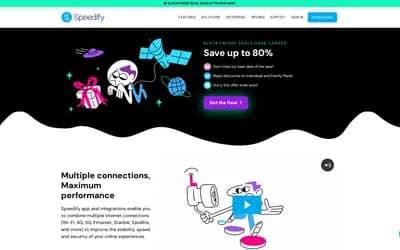 Speedify website screenshot