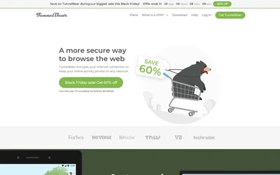 TunnelBear website screenshot