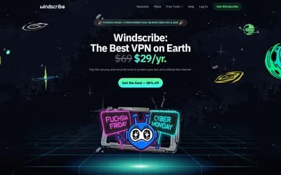 Windscribe website screenshot