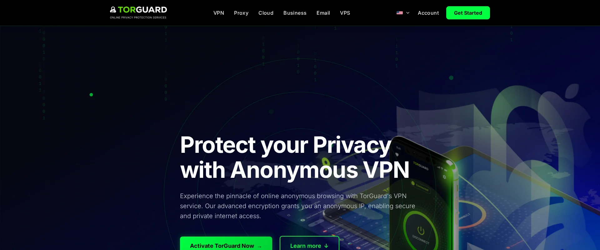TorGuard website screenshot